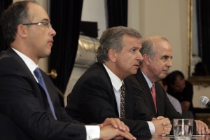 Ministros de Hacienda de Chile, Perú y Colombia analizan escenario económico mundial y regional, y desafíos comunes en reunión de trabajo en Santiago y Viña del Mar.