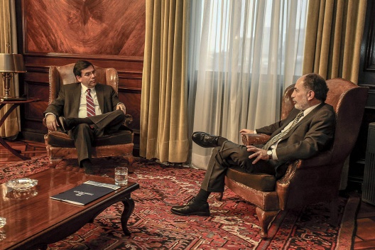 Ministro Alberto Arenas y presidente de la Corte Suprema