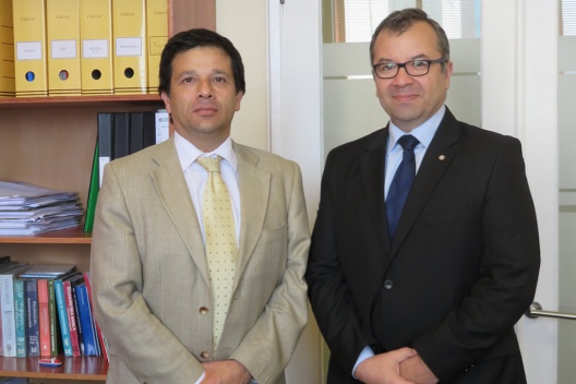 Subsecretario Alejandro Micco junto al presidente de Frasur, Jorge Andrés Thibaut