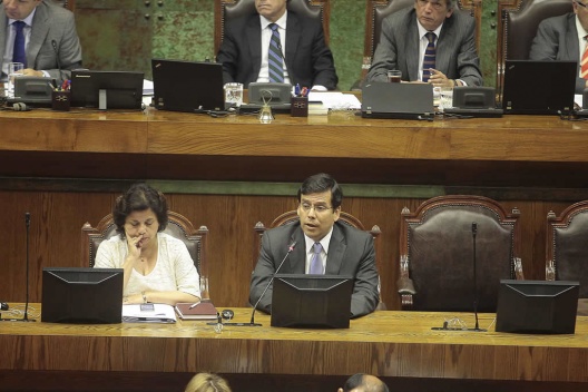 Ministro Arenas en la Cámara de Diputados durante último trámite del proyecto de Ley de Presupuestos 2015