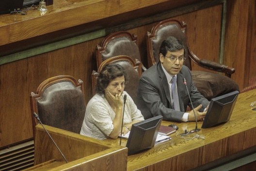 Ministro Arenas durante tramitación del Presupuesto 2015 en la Cámara de Diputados