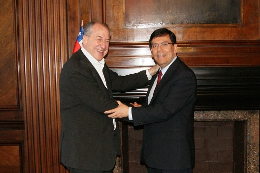 Ministro Arenas recibió al recién designado ministro de Trabajo de Uruguay, Ernesto Murro