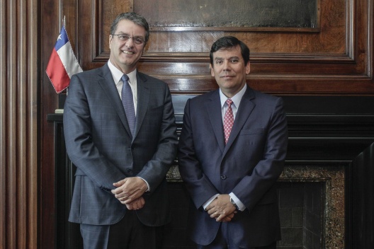 Ministro Arenas se reúne director de la OMC, Roberto Azevêdo