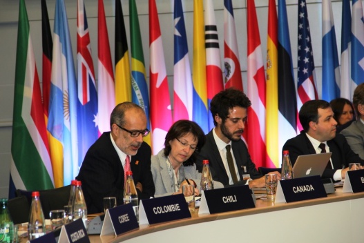 Ministro Rodrigo Valdés interviene en la tercera sesión de la Reunión del Consejo de Ministros de la Organización para la Cooperación y el Desarrollo Económicos (OCDE)