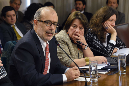 Ministros Rodrigo Valdés y Adriana Delpiano en Comisión de Educación de la Cámara