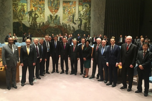Ministro de Hacienda, Rodrigo Valdés, en reunión de Ministros de Finanzas del Consejo de Seguridad de la ONU.