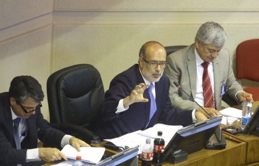 Ministro de Hacienda participa en debate por el Presupuesto en el Senado.
