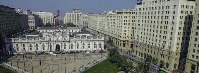 La Moneda y el Ministerio de Hacienda.