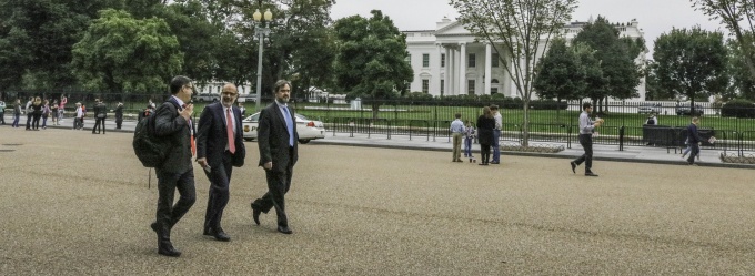 Ministro de Hacienda, Rodrigo Valdés, durante visita a Washington D.C.