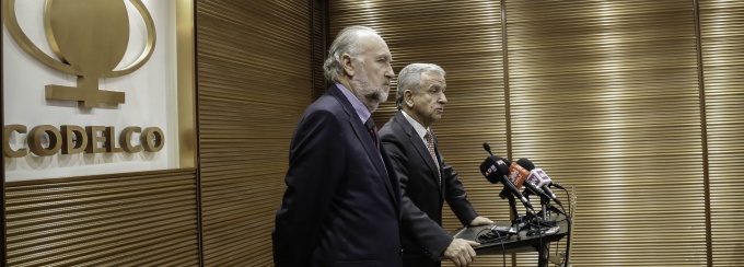 Ministro Larraín y Ministro Prokurica en Junta de Accionistas de Codelco