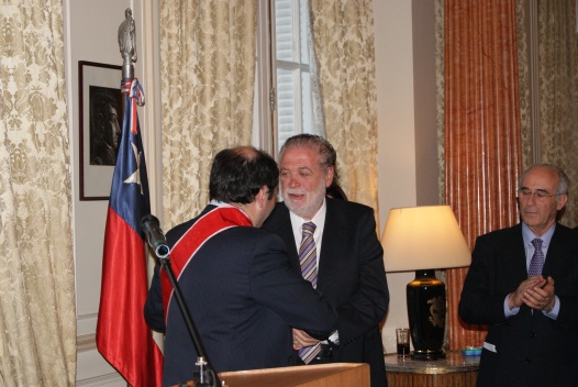 El embajador argentino resaltó la importancia de Álvarez en el rápido despacho del Tratado de Maipú en 2009. 