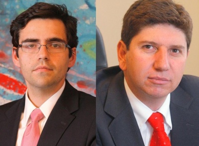 Los economistas Rodrigo Cerda y Sergio Urzúa, asesores del Ministerio de Hacienda.