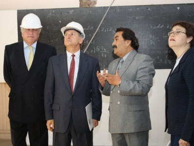 Ministro de Hacienda, Felipe Larraín, visita el Instituto Superior de Comercio (Insuco) Eduardo Frei Montalva.
