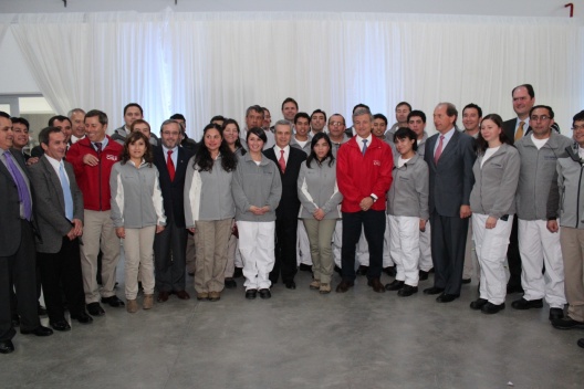 Ministro de Hacienda, Felipe Larraín, asiste a la ceremonia de inauguración de la nueva Fábrica Nestlé Osorno.