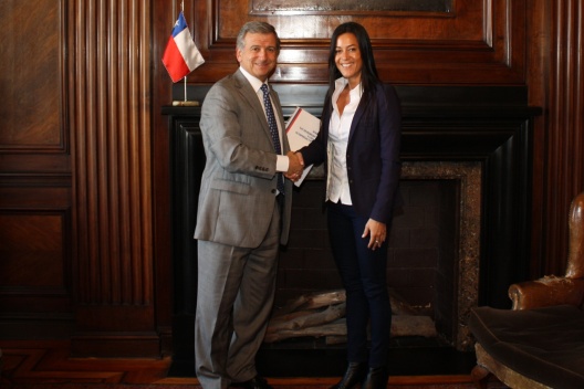 Ministro de Hacienda, Felipe Larraín, se reunió esta tarde con la Superintendenta de Quiebras, Josefina Montenegro.