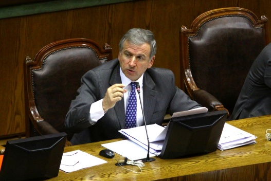 El ministro de Hacienda, Felipe Larraín, participó en un intenso debate en el Congreso Nacional.
