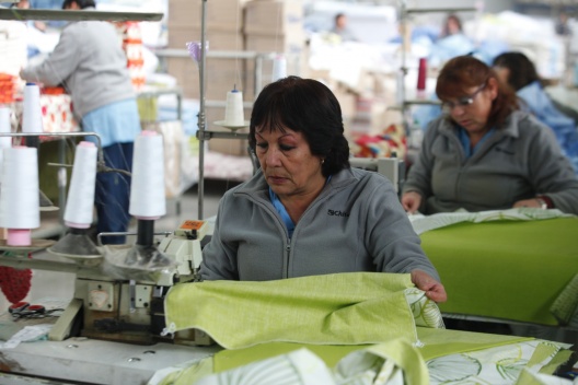 Trabajadoras fábrica Chiteco en Maipú.