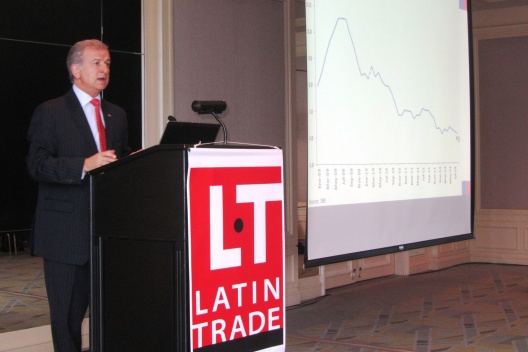 Ministro de Hacienda, Felipe Larraín, expone en el Latin Trade Symposium 2012, en Miami - Estados Unidos.