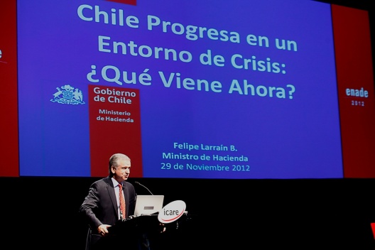 Ministro de Hacienda, Felipe Larraín, en ENADE 2012