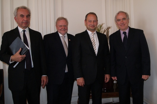 Subsecretario Dittborn junto a delegación de Austria