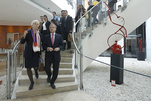 Ministro Larraín recibió a la Directora Gerente del FMI, Christine Lagarde,  en Viña del Mar.
