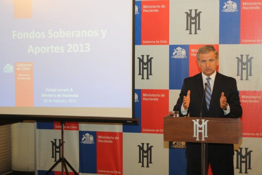 Ministro Felipe Larraín en conferencia de prensa sobre Fondos Soberanos