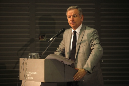 El ministro de Hacienda, Felipe Larraín, en el Centro Cultural La Moneda
