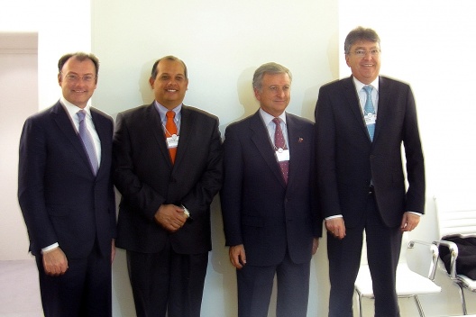 Los ministros de Hacienda de la Alianza del Pacífico en Davos.
