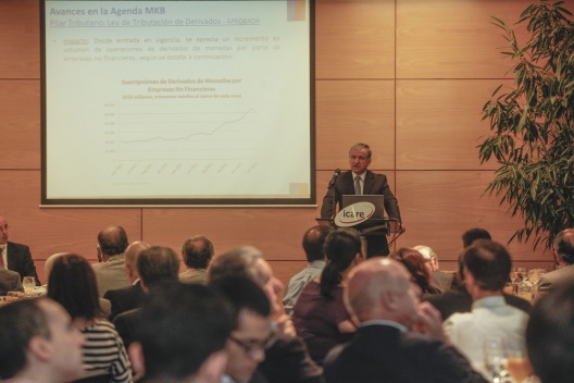 Esta mañana el Ministro de Hacienda, Felipe Larraín, participó en encuentro Icare “Agenda Financiera: Logros y Próximos Desafíos”.