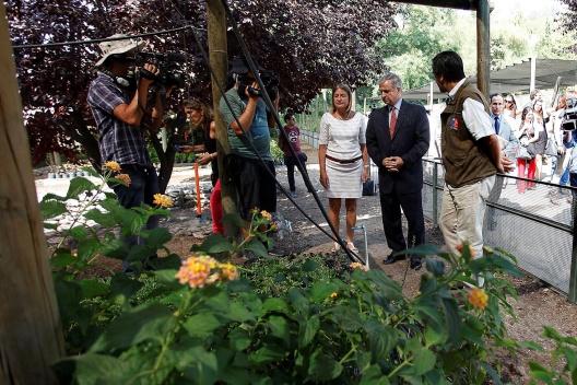 Esta mañana los ministros visitaron el Centro de lombricultura del Parque Metropolitano.