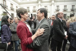 Ministro Alberto Arenas en el Palacio de La Moneda por acto ecuménico del 11 de septiembre