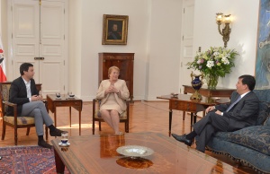 Ministro Alberto Arenas acompañó a Presidenta Bachelet en audiencia con economista francés Thomas Piketty