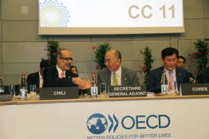 Ministro Rodrigo Valdés participa en sesión de trabajo sobre inversión, crecimiento y empleo en reunión ministerial OCDE