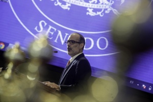 El ministro de Hacienda, Rodrigo Valdés, intervino en el seminario “Inversión en Ciencia para el Desarrollo Hacia la Sociedad del Conocimiento”.