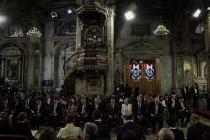 Ministro Rodrigo Valdés participó en Te Deum Ecuménico con motivo de las Fiestas Patrias.