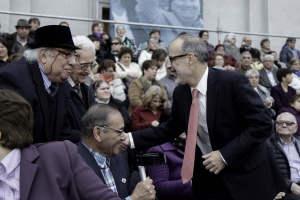 El ministro de Hacienda, Rodrigo Valdés, participó en la ceremonia de promulgación de la ley 20.864, que elimina el pago del 5% de salud a pensionados y que establece otros beneficios.