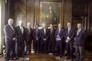 Titular de Hacienda, Felipe Larraín se reúne con el comité ejecutivo de la CPC.
