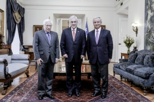 El Ministro de Hacienda, Felipe Larraín, y el titular de la CMF, Joaquín Cortez, se reunieron hoy con el Presidente de la República, Sebastián Piñera.