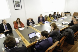 El Ministro de Hacienda, Felipe Larraín lideró esta tarde la reunión del Consejo de Estabilidad Financiera (CEF)