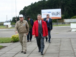 Ministro de Hacienda, Felipe Larraín, visita Compañía Siderúrgica Huachipato, de CAP.