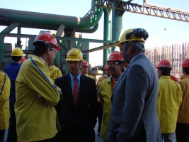 Ministro de Hacienda, Felipe Larraín, visita la Planta de Acería de la Siderúrgica Gerdau Aza, en Colina.