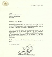 Saludo del Presidente Sebastián Piñera por el aniversario número 193 del Ministerio de Hacienda.