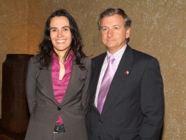 El Ministro de Hacienda, Felipe Larraín, junto a la Ministra del Trabajo y Previsión Social, Camila Merino.
