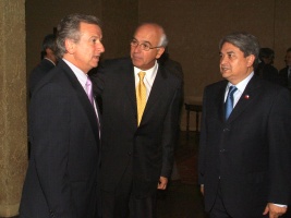 El Ministro de Hacienda, Felipe Larraín, asistió el jueves 3 de junio de 2010 a la Cena Anual del Comercio del Bicentenario, organizada por la Cámara Nacional de Comercio (CNC).