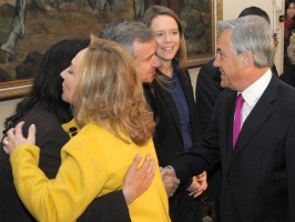 Ministro Felipe Larraín asiste a ceremonia en La Moneda por 100 días del Gobierno del Presidente Piñera.