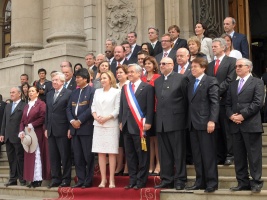 El Ministro de Hacienda, Felipe Larraín, participó este fin de semana en todas las actividades oficiales organizadas para celebrar el Bicentenario de Chile y que fueron encabezadas por el Presidente Sebastián Piñera y la Primera Dama, Cecilia Morel.