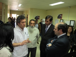 Las autoridades visitaron el Hospital de La Serena. 