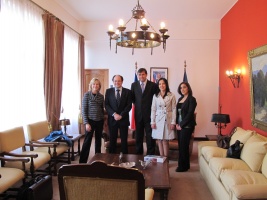 Subsecretarios de Hacienda, Rodrigo Álvarez, y de Justicia, Patricia Pérez se reunieron con el Intendente Sergio Gahona en la sede de la Intendencia. 