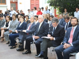 Ministro de Hacienda, Felipe Larraín, visita el Instituto Superior de Comercio (Insuco) Eduardo Frei Montalva.