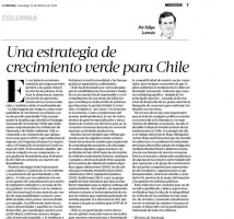 "Una estrategia de crecimiento verde para Chile", por Felipe Larraín, Ministro de Hacienda.